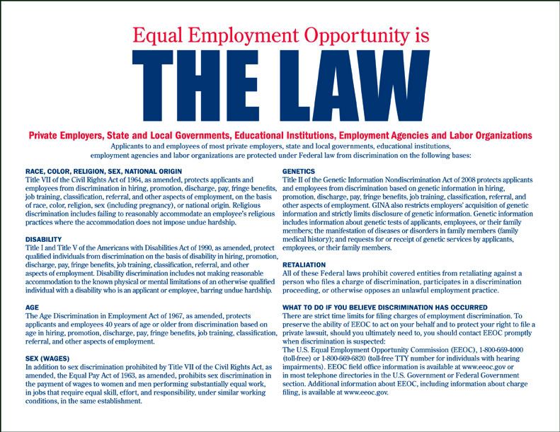 Discrimination in employment in the state of colorado