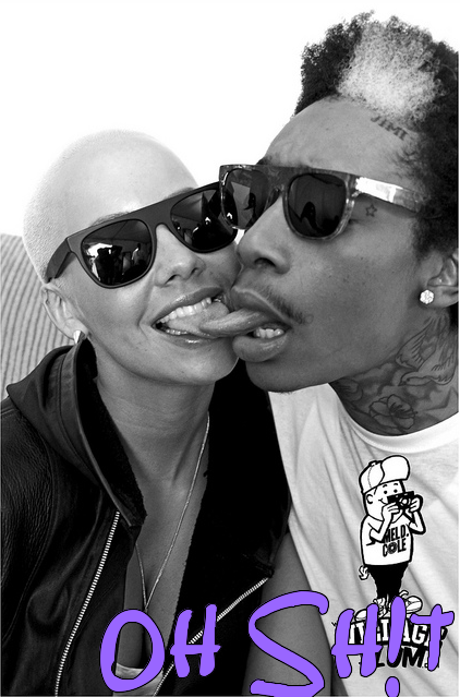 amber rose and wiz khalifa kissing. his interview with Amber
