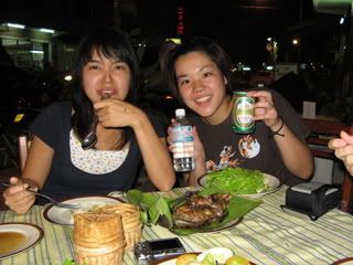 dinner in vientiane