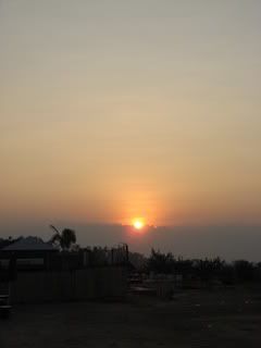 sun rise in vientiane