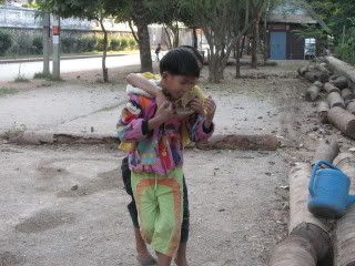 village kids playing