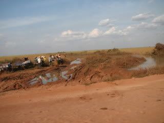 dusty road to siem reap