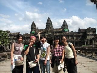 in front of angkor wat