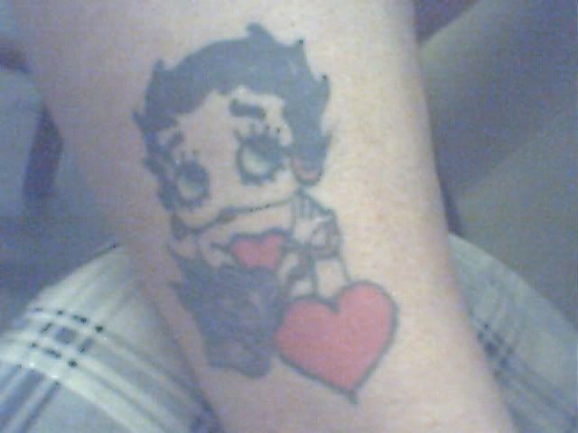betty boop tattoo. (Betty Boop Tattoo Des)