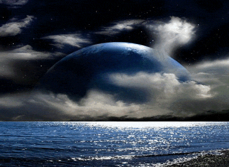 ocean moon Pictures, Images and Photos