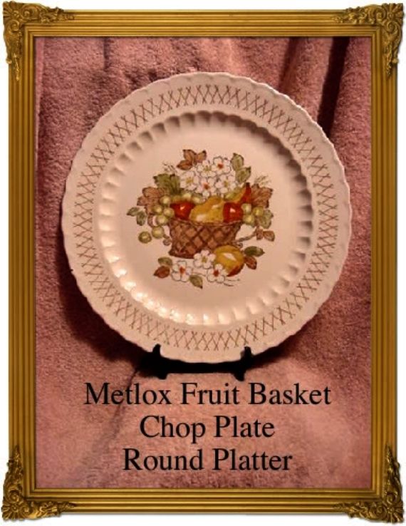 Metlox Fruit Basket Chop Plate