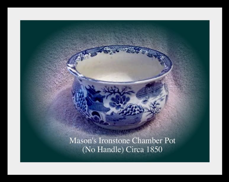 Mason's Willow Ironstone Chamber Pot
