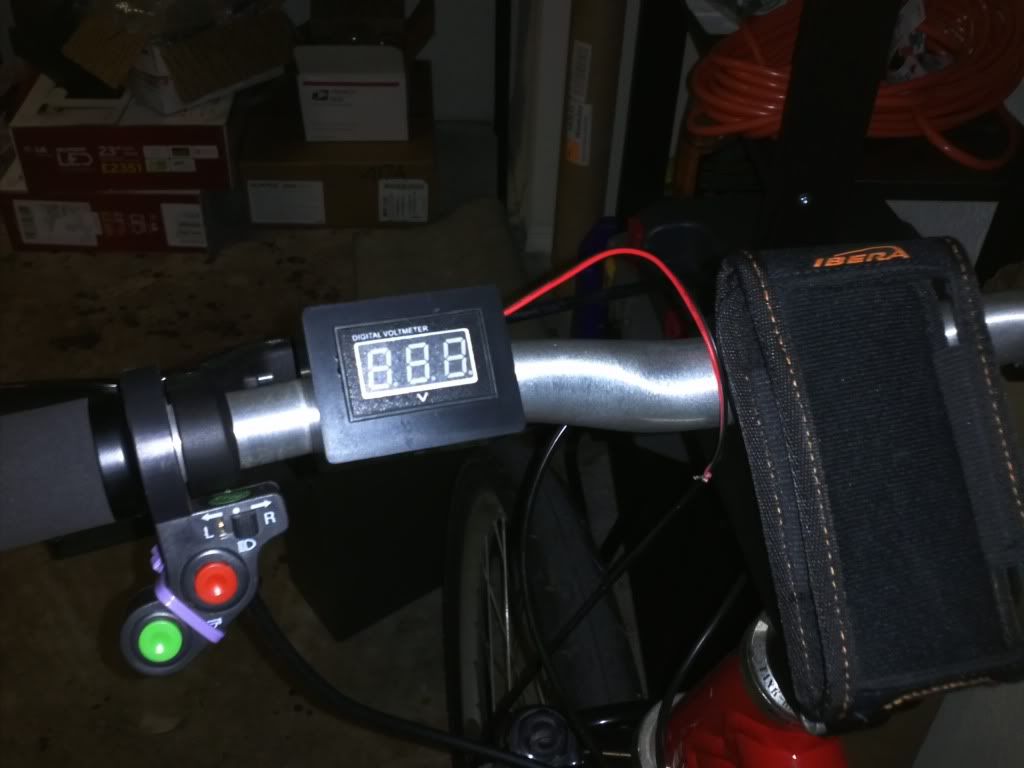 DIY handlebar mounted simple voltmeter Endless Sphere DIY EV Forum