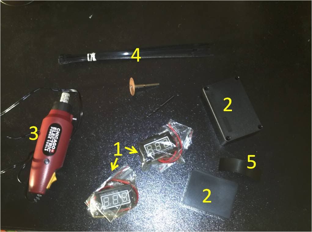 DIY handlebar mounted simple voltmeter Endless Sphere DIY EV Forum