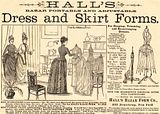 Delineator Magazine - 1888  Hall's Bazar Portable and Adjustable Dress and Skirt Forms