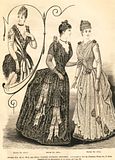 Delineator Magazine - 1888 Ladies Evening Costumes