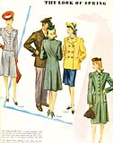 The Look Of Spring - Box Coat And Reefer - 1943 McCalls Magazine