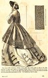 Civil War Fashions - Engravings from 1864 Ladies Friend Magazine - Back Views