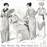 Stout Women May Wear Draped Skirts - 1913 McCall's Magazine