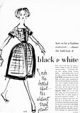 Choose the Bold Look of Black and White - 1960