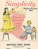 Simplicity Fashion Preview - 1956  -There's Christmas In The Air!