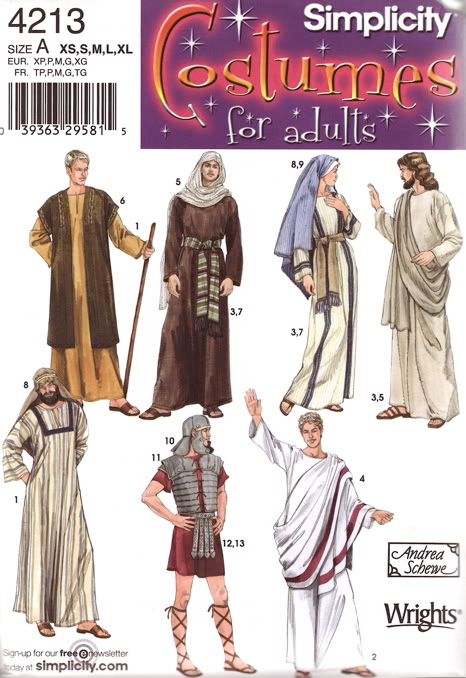 Toga Costume Patterns