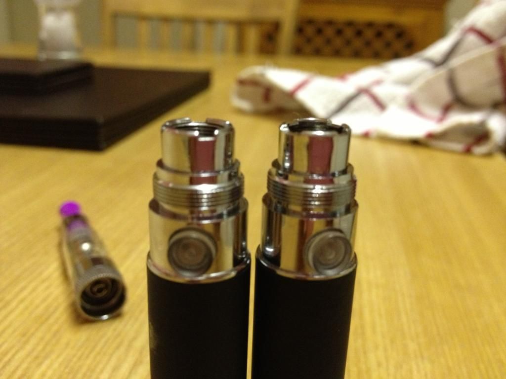 newer battery on left older on right