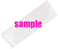 Clear Tape Sticker Sample