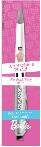 Ken naked, Barbie Facebook
