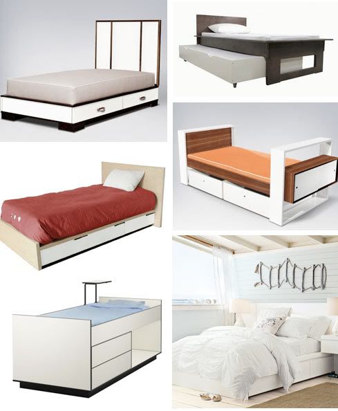 modern trundle bed, twin trundle bed
