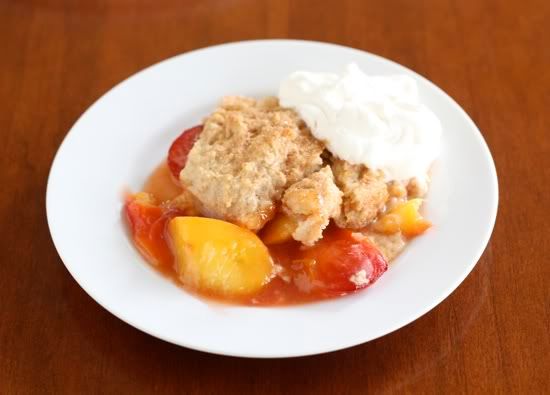 Peach and plum cobbler, Peach and plum cobbler recipe