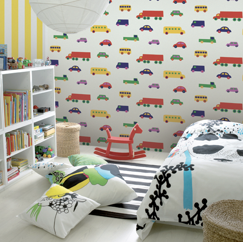 Marimekko wallpaper, modern wallpaper, wallpaper designer, sirpi wallpaper, wallpaper decorating ideas