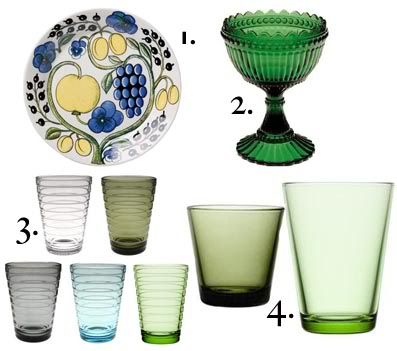 table setting, scandinavian dinner table setting, Iittala table setting, Arabia dishes, Finnish Table Setting, green table setting ideas