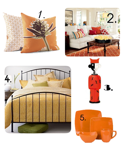 orange deco ideas, orange trend color, cheap home decorating ideas, cheap orange home deco products, interior design, home products, orange decorating tips, trendy decorating ideas