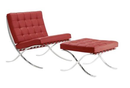 Ludwig Mies van der Rohe, Barcelona Chair, modern chair, Knoll Barcelona chair