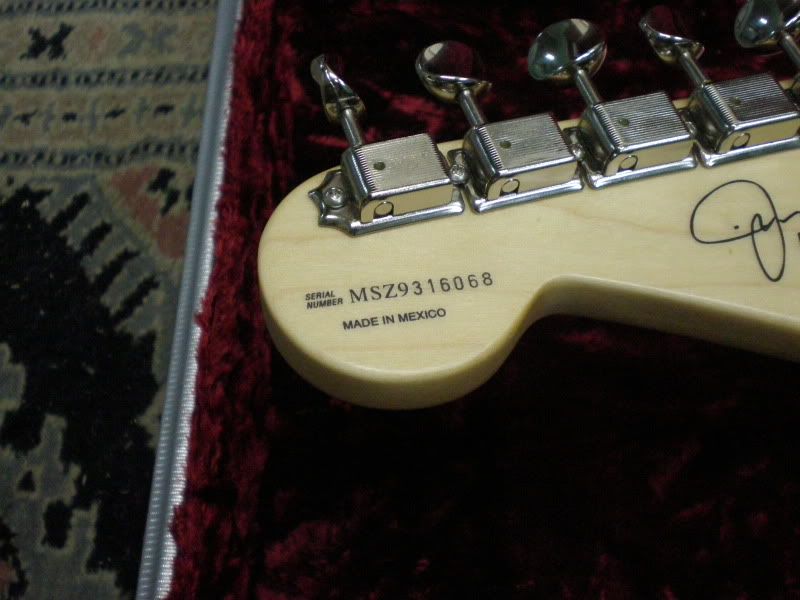 MSN9 Fender serial number - Fender Stratocaster Guitar Forum