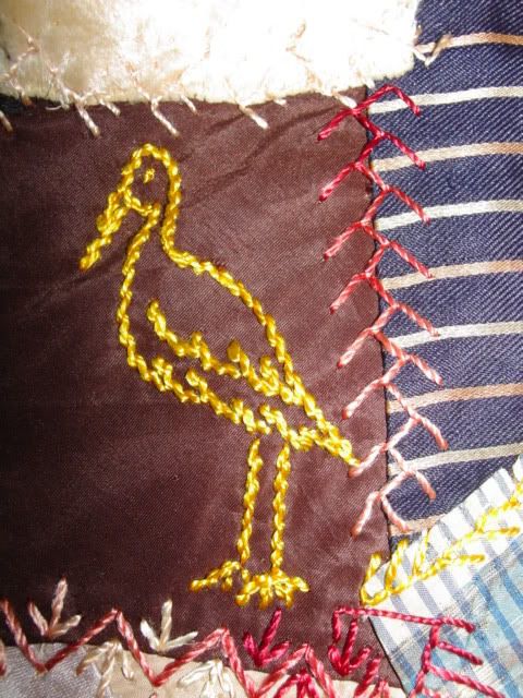 SILK RIBBON EMBROIDERY 4 vintage victorian crazy quilt | eBay