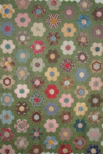 Hexagon+quilt+designs