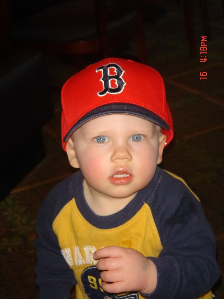 Most adorable little Red Sox fan