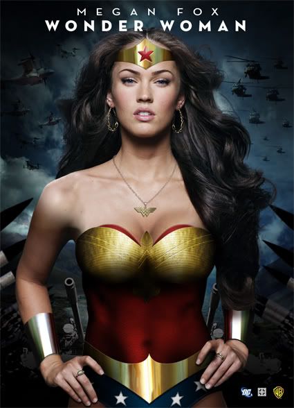 Megan Fox Wonder Woman Poster. FOX como WONDER WOMAN y