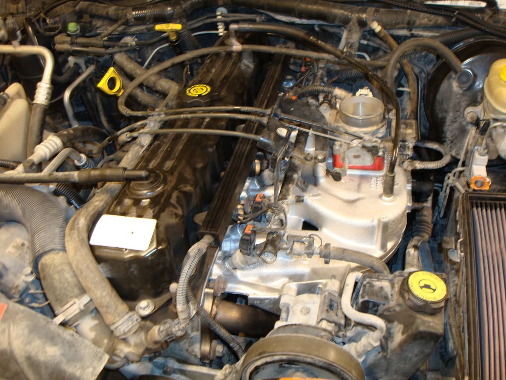 Intake manifold swap finished!