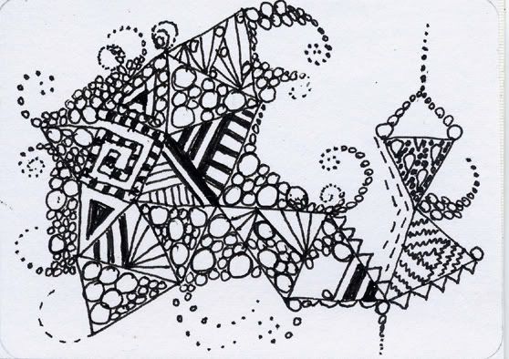 Zentangle triangles