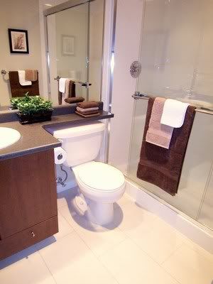 Bathroom staged by Reveal Estate