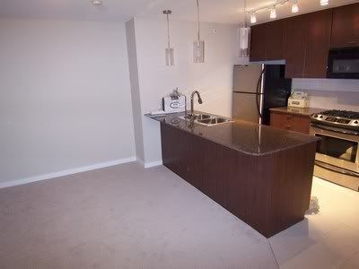 kitchen before staging