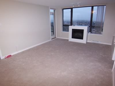 living room before home staging