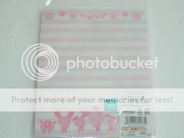 19 pc Sanrio Usahana Pink Writing Letter Set  