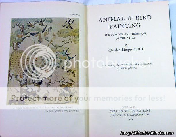 Animal & Bird Painting by Chas Simpson   hardcover w/DJ  